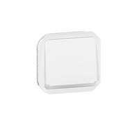 bouton poussoir - no - lumineux - blanc - composable - legrand plexo 069632l
