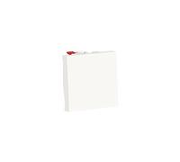 Bouton-poussoir NO Unica - 2 modules - 10A - Blanc