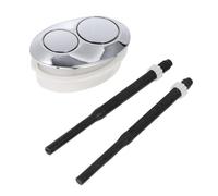 Bouton-poussoir Noir de Chasse D'eau Ovale Abs pour Réservoir Toilettes | Installation Facile, Remplacement Pratique, Usage Simple, Style Élégant, pour Maisons et Hôtels, Simple à Couleur Aléatoire