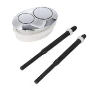 Bouton-poussoir Noir de Chasse D'eau Ovale pour Réservoir de Toilettes | Abs Simple et Élégant, Remplacement Facile, Installation Rapide, Pression Aisée, Usage Pratique pour Hôtels Couleur Aléatoire
