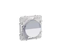 Schneider Electric – Poussoir Odace S520266 – blanc, à vis, avec porte-étiquette