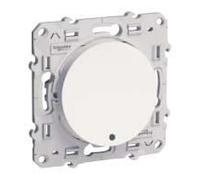 Bouton-poussoir ODACE avec LED lumineux bleu 10A - SCHNEIDER ELECTRIC - S520276