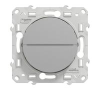 Bouton poussoir ODACE en aluminium à 2 bouton montée/descente pour volets SCHNEIDER S530207