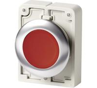 Bouton-poussoir plat, rond, chromé Eaton M30C-FDL-R 182926 rouge 1 pc(s)
