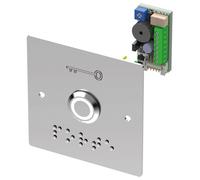 Bouton poussoir PMR lumineux vert/blanc plaque large Sewosy PB19VB_BBL