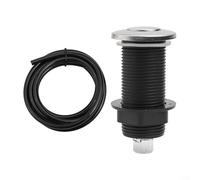 Bouton poussoir pneumatique de rechange pour toilettes - Actionneur de chasse d'eau en acier inoxydable ABS pour une construction durable - S'adapte à la plupart des réservoirs de toilettes de salle