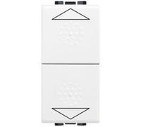 Bouton Poussoir Pour Commande Volets Roulants 1 Module Bticino Living Light Blanc blanc G