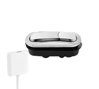 Bouton poussoir pour : remplacement de décharge, pièces de réservoir | Remplacement universel bouton de chasse avec design fileté flexible finition chromée durable, mise à niveau polyvalente