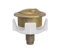 Bouton poussoir pour réservoir de chasse d'eau - Embout de bouton poussoir étanche - Deux options de chasse - Entretien facile - Pièce de rechange pour appartement, maison, locataire, propriétaire