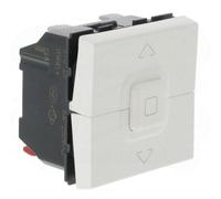 Legrand 077025 Poussoir Mosaic pour 1 Volet Roulant, 500W, Blanc