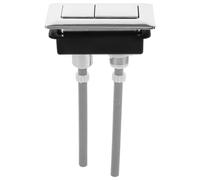 Bouton-poussoir Rectangulaire pour Réservoir de Toilettes Double Chasse | ABS, Étanchéité Anti-fuite et Résistance à Déformation, Remplacement Facile pour Cuve et Couvercle Couleur Aléatoire