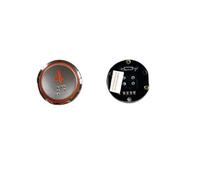 Bouton poussoir rond d'ascenseur CC-HTB 2H115460A 1~10 Symbole en acier inoxydable avec lumière rouge braille Pièces LOP d'ascenseur Insert latéral