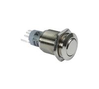 BOUTON-POUSSOIR ROND MÉTALLIQUE DPDT 2NO 2NC