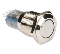 Interrupteur GENERIQUE Bouton poussoir rond métallique spdt 1no 1nc