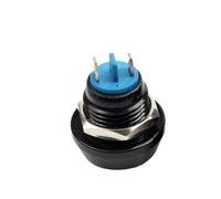 Bouton-poussoir rond momentané en acier inoxydable, 12mm, étanche, en métal, for démarrage de voiture, klaxon, haut-parleur, cloche, réinitialisation automatique, 1no, 1 pièce(Welding feet,M)