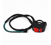 Bouton poussoir rouge en plastique pour phares de vélo 22 mm | Convient aux poignées de 22 mm, bouton poussoir rouge, contrôle des lumières LED, interrupteur de phare
