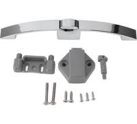 Bouton-poussoir RV Poignée de tirage Latch Verrouillage forme arc électrique argent brillant pour caravane -camper -camionnette