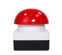 Bouton poussoir sans fixation Interrupteur à pédale momentané à réinitialisation automatique étanche IP67 Boutons d'arrêt d'urgence à gros champignon(Self-reset Green,2NO)