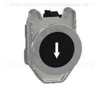 Bouton poussoir Schneider XB4FA3351, retour à ressort, affleurant noir, marqu...