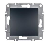 Bouton-poussoir simple mécanisme Anthracite Schneider Asfora