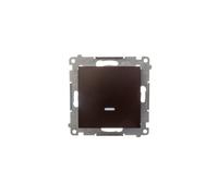 Kontakt-Simon DP2.01/11 Interrupteur électrique Pushbutton Switch Blanc - Accessoire Couteau électrique (Pushbutton Switch, Blanc, en Plastique, IP20, IP44, 250 V, 10 A)