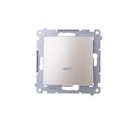 Bouton poussoir simple rétroéclairé Simon 54 DP1L.01/44