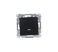 Bouton poussoir simple véritable rétroéclairé Simon 54 DP1L.01/49
