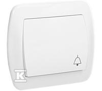 Bouton-poussoir "sonnette" AD1/11 Akord blanc