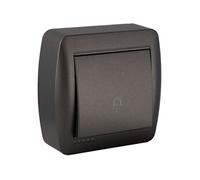 Solera - Bouton poussoir sonnette en saillie - Noir graphite Noir G