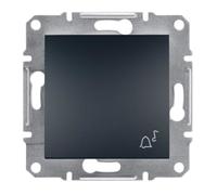 Bouton-poussoir sonnette mécanisme Anthracite Schneider Asfora