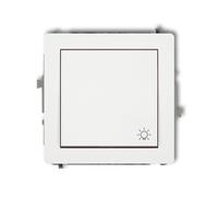 Bouton-poussoir symbole lumineux DWP-5 KARLIK ELEKTROTECHNIK | DECO SERIE | BLANC | Prises Interrupteur Cadre