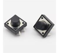 Bouton-poussoir tactile G85 4 broches, 12 x 12 x 8 mm, réarmement automatique, dessus en cuivre, 1 pièce