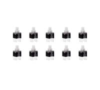 Bouton-poussoir tactile miniature à verrouillage marche/arrêt, verrouillage/déverrouillage automatique, boîtier DIP 6 broches, 5,8 x 5,8 mm, lot de 5(Blue Cap,Locking)