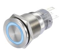 Bouton-poussoir TRU COMPONENTS LAS1-AGQS-11E/B/12V 1272972 250 V/AC 3 A 1 x