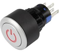 Bouton-poussoir TRU COMPONENTS LAS1-AWY-11T/R/12V/P 1303029 250 V/AC 3 A 1 x Off/(On) IP65 à rappel 1 pc(s)