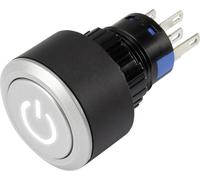 Bouton-poussoir TRU COMPONENTS LAS1-AWY-11T/W/12V/P 1303032 250 V/AC 3 A 1 x Off/(On) IP65 à rappel 1 pc(s)