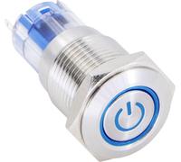 Bouton-poussoir TRU COMPONENTS LAS2GQF-11ET/B/12V/S/P 1303022 48 V/DC 2 A 1 x On/(On) IP65 à rappel 1 pc(s)