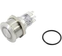 Bouton-poussoir TRU COMPONENTS TC-GQ22-A-22E/W/12V/S203 1602473 250 V 5 A 2 x Off/(On) IP65 à rappel 1 pc(s)