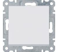 Bouton-poussoir unipolaire, blanc WL0110 Lumina Hager