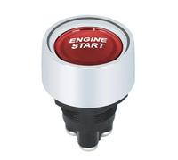Bouton Poussoir Universel De Démarrage Du Moteur De Voiture,Interrupteur De Ville Sans Clé,Démarreur Automatique Avec Lumière Led,Interrupteurs Marche Et Arrêt,12v,24v,50a - Type Red