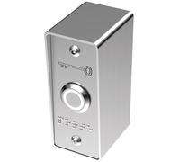 Bouton poussoir vert/blanc plaque et boitier étroits Sewosy PB19VB_BAP