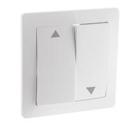 Bouton poussoir volet roulant - blanc - Zenitech