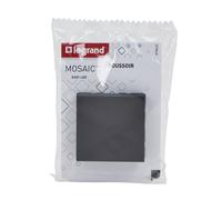 Legrand - Poussoir Mosaic Easy-Led 6A 2 modules - noir mat