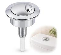Bouton Poussoir WC Double Chasse Compatible avec Twyford/Siamp Optima 49 | Commande Deux Débits en ABS pour Couvercle de Citerne 38-42 mm Salle de Bain Sanitaires Maison Plomberie Bricolage
