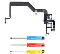 Bouton Power/Volume Contrôle Compatible Avec Iphone 12/12 Pro-Bouton Marche/Arrêt Nappe Flex Remplacement-Incl. Commutateur De Silencieux Et Tournevis