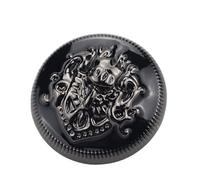 Bouton Pression 10pcs College Style Suit Buttons Vintage Pattern Golden Coat Jacket Buttons Sewing Accessories Handmade DIY Shirt Button(10PS Black button,28mm)