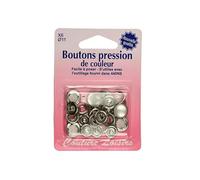 Bouton pression Blanc perle 11 mm - 6 pcs