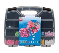 Bouton,Pression Color Snaps Boîte + Outils 300 Pcs