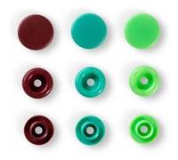 Bouton pression Color Snaps Love 12,4mm X 30 - Prym - certifié Oeko-Tex(...) - Marron/vert/vert Clair multicolore Marron/vert/vert Clair multicolore G