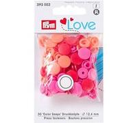 Bouton pression Color Snaps Love 12,4mm X 30 - Prym - certifié Oeko-Tex(...) - Rouge/rose/orange Multicolore Rouge/rose/orange Multicolore G